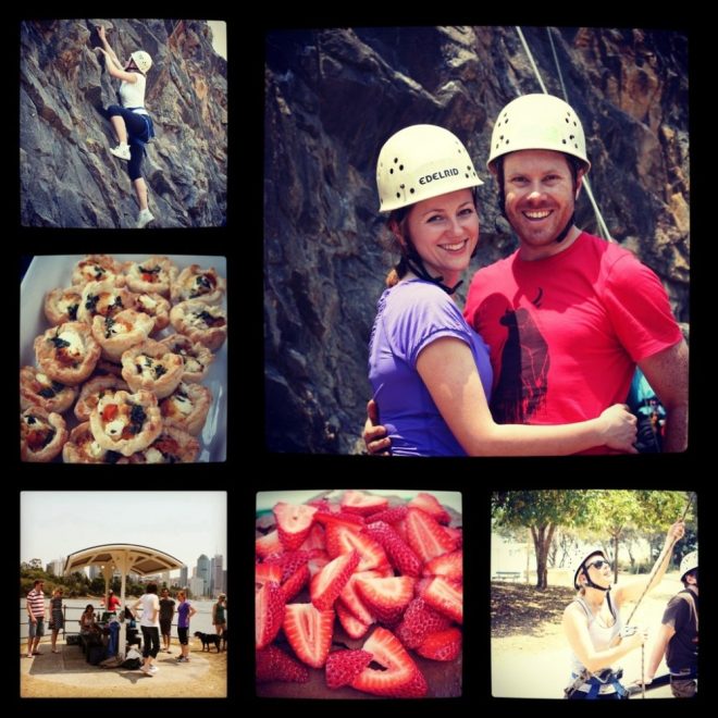 Rock climbing the Kangaroo Point Cliffs 2