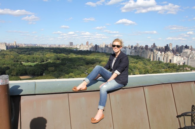 A view of Central Park from the New York Athletic Club.