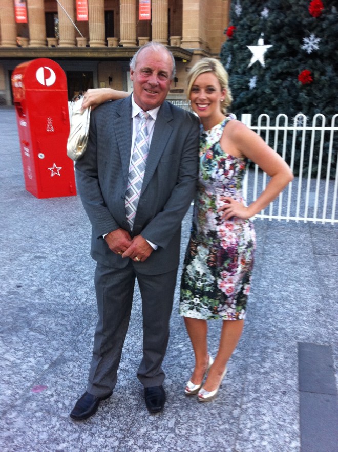 Dad and I, December 2012. 