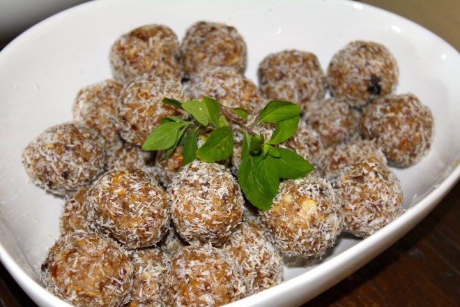 Gwinganna Lifestyle Retreat's signature Tahini balls. 