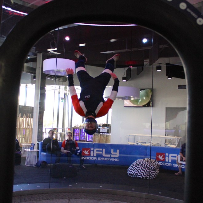 Frazer shows off his moves.