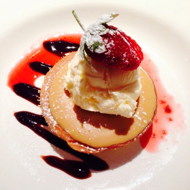 Dessert … Salted caramel tart. 