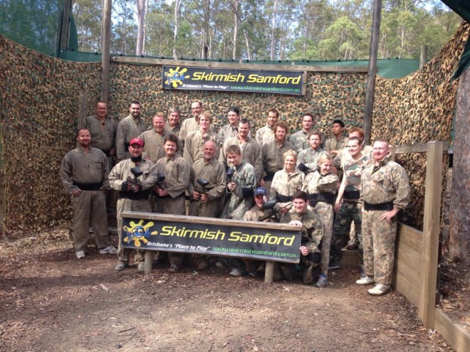 Before the battle began. 