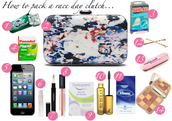 Race day clutch essentials