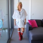 How to wear a plastic poncho 2