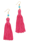 Kenneth Jay Lane Bead & Tassel Earrings