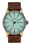 Nixon Sentry Leather Watch
