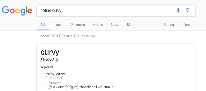 define-curvy