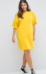 ASOS CURVE Ultimate T-Shirt Dress with Rolled Sleeves