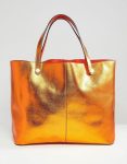 river-island-Orange-Reversible-Shopper-Bag