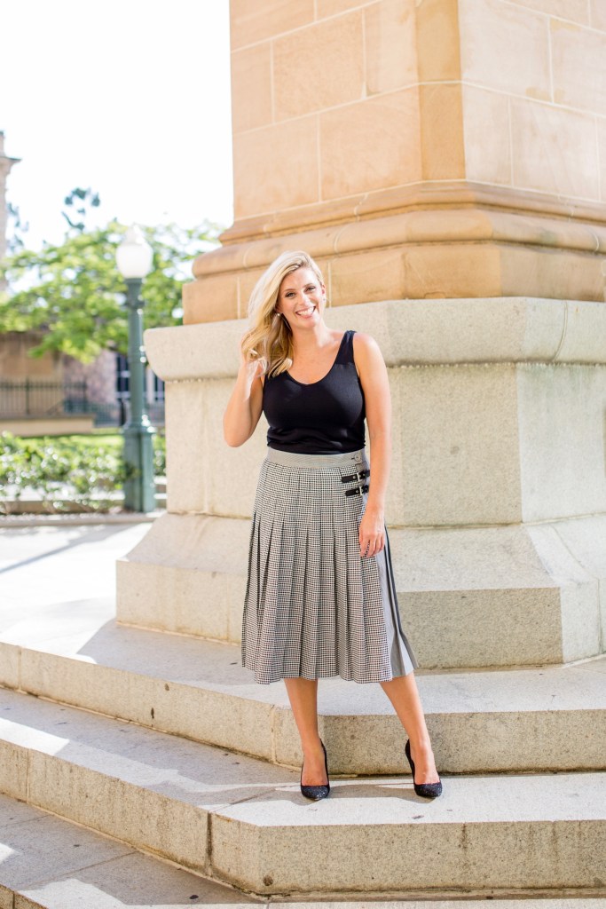 M&S grey-pleated-midi-skirt